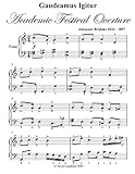 gaudeamus igitur iuvenes dum sumus significado  Gaudeamus Igitur Academic Festival Overture Elementary Piano Sheet Music (English Edition)