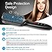 Hair Straightener Brush, Ionic Heated Hair Straightening Brush Comb with Auto Temp Lock 12 Heat Levels, 30s Fast Heating Straightening Brush Anti-scald Hot Hair Straightener Combs for Home, Salon,Gift