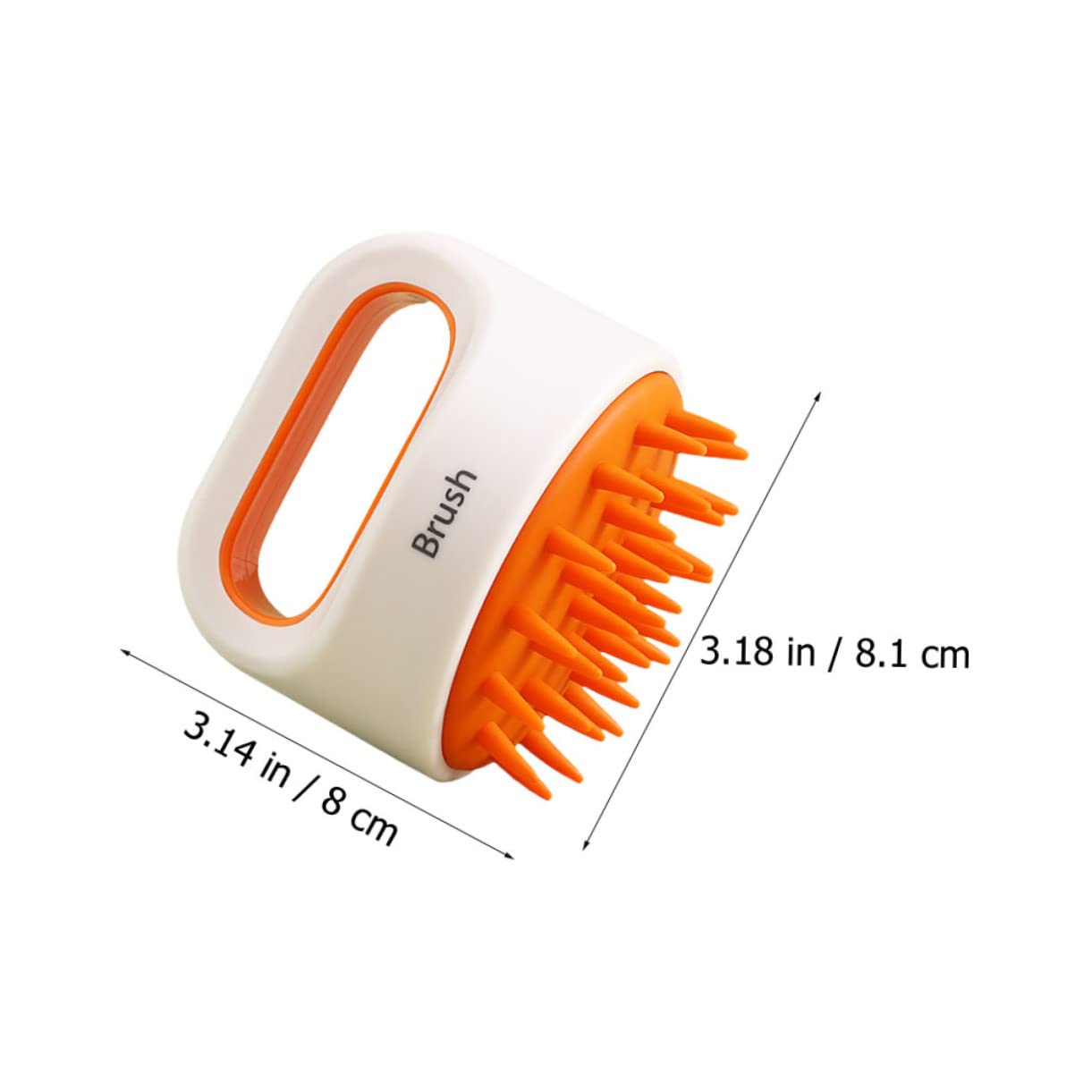 HOLIDYOYO Practical 2pcs Anti-Slip Massage Brush Dry/Wet Suitable for Head Hair Body Baby's Scalp Cleaning Bathing Accessories
