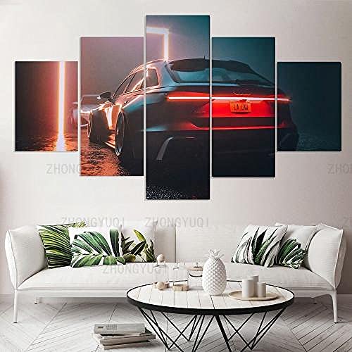 Tableau moderne haut de gamme photo artistique RS6 sur toile