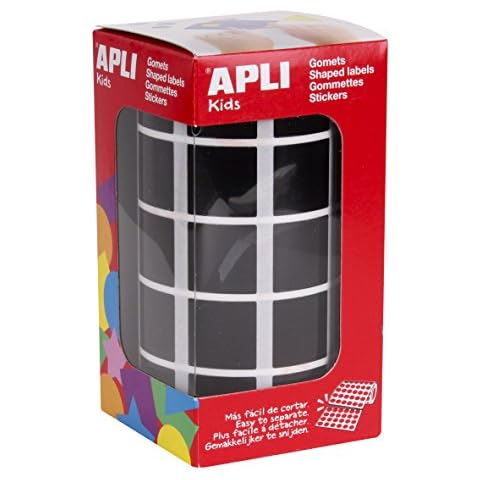 APLI Kids 11502 - Rollo gomets cuadrados negros Cover