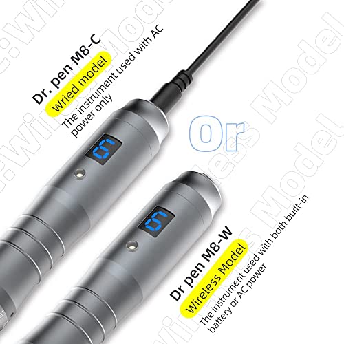 Image of R A Products Dr. Pen Ultima M8 Professional Wireless Auto Pen Kit for Face Body w /6pcs Tips (4Pcs 16pins + 2Pcs 36pins)