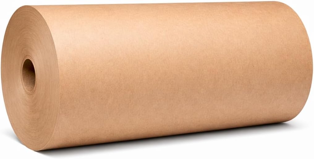 SupplyAir Brown Kraft Paper Roll for Shipping, Wrapping, Cushioning, and Void Fill, Multiple Widths, Lengths, Paper Weights (900 Feet x 36 inches, 40 Pound Paper Weight)