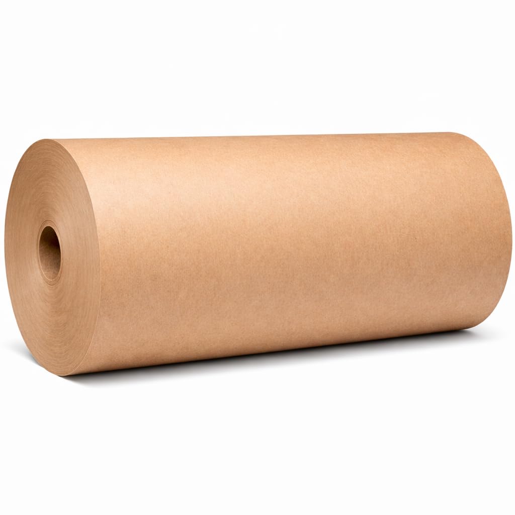 SupplyAir Brown Kraft Paper Roll 40# Weight 36 in x 900 ft for Wrapping, Cushioning, Void Fill, Shipping Protection