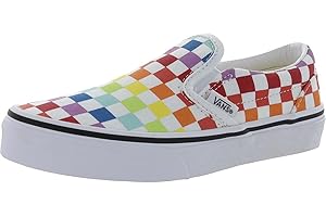Vans Womens ComfyCush Slip-On Checkerboard Rainbow Sneakers