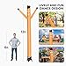 FixOasis 12FT Orange Inflatable Dancing Man with 3/4HP Blower, Highly Durable and Tear Resistant Polyester Polyamide Nylon Man Dancing, Waving Inflatable Tube Guy