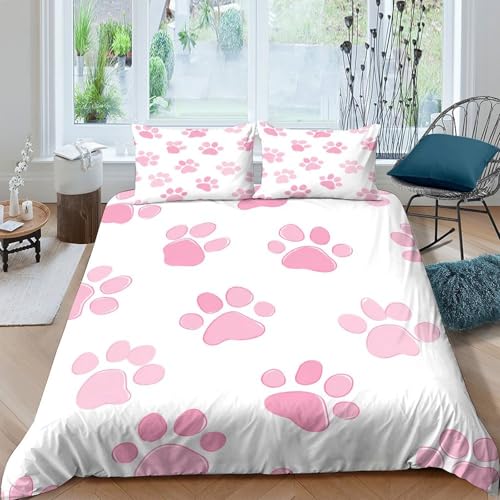 Parure de lit effet microfibre super douce et résistante housse de couette 3D - 4