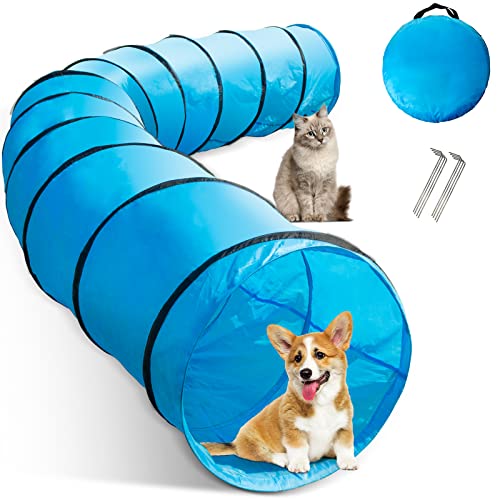 Midyb Hundetunnel, 500 x 60 cm Spieltunnel Agility Tunnel für Training,...