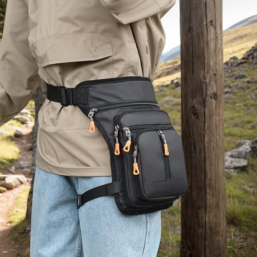 Bolsa de pierna caída anticaídas para guardar objetos en motocicletas 6