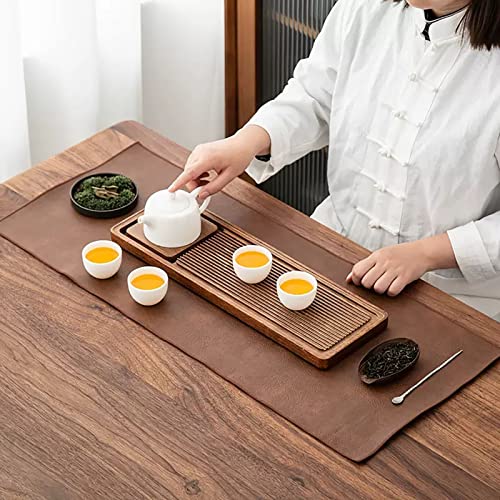 Nappes décoratives et chemin de table en cuir dessous de plat résistant à la chaleur