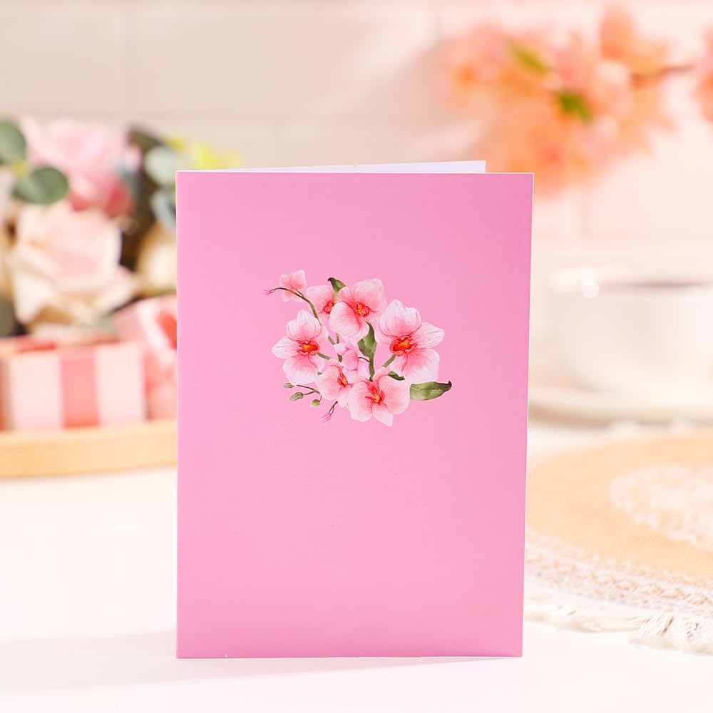 Amazon | 胡蝶蘭の花のグリーティングカード クリエイティブ