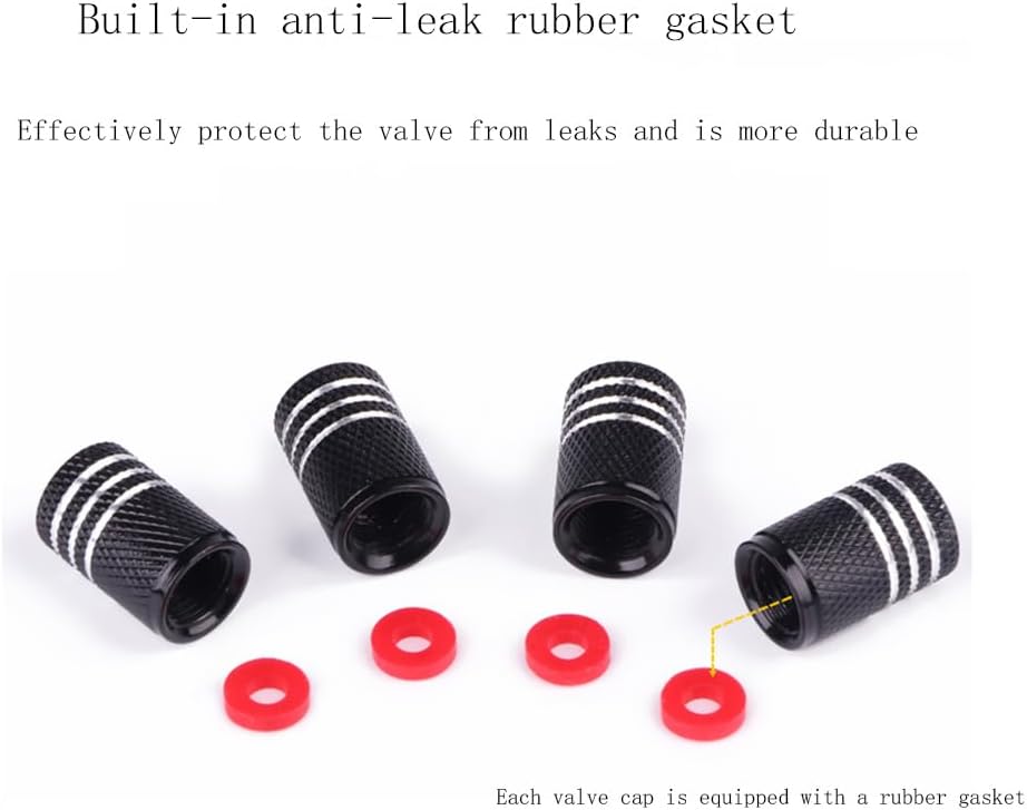 4Pcs Car Wheel Tyres Valve Caps, for Ford Mustang Mach-E 2025 Corrosion Resistant Leak-Proof Dust Protection Stem Caps, Auto Accessories,J-Colorful