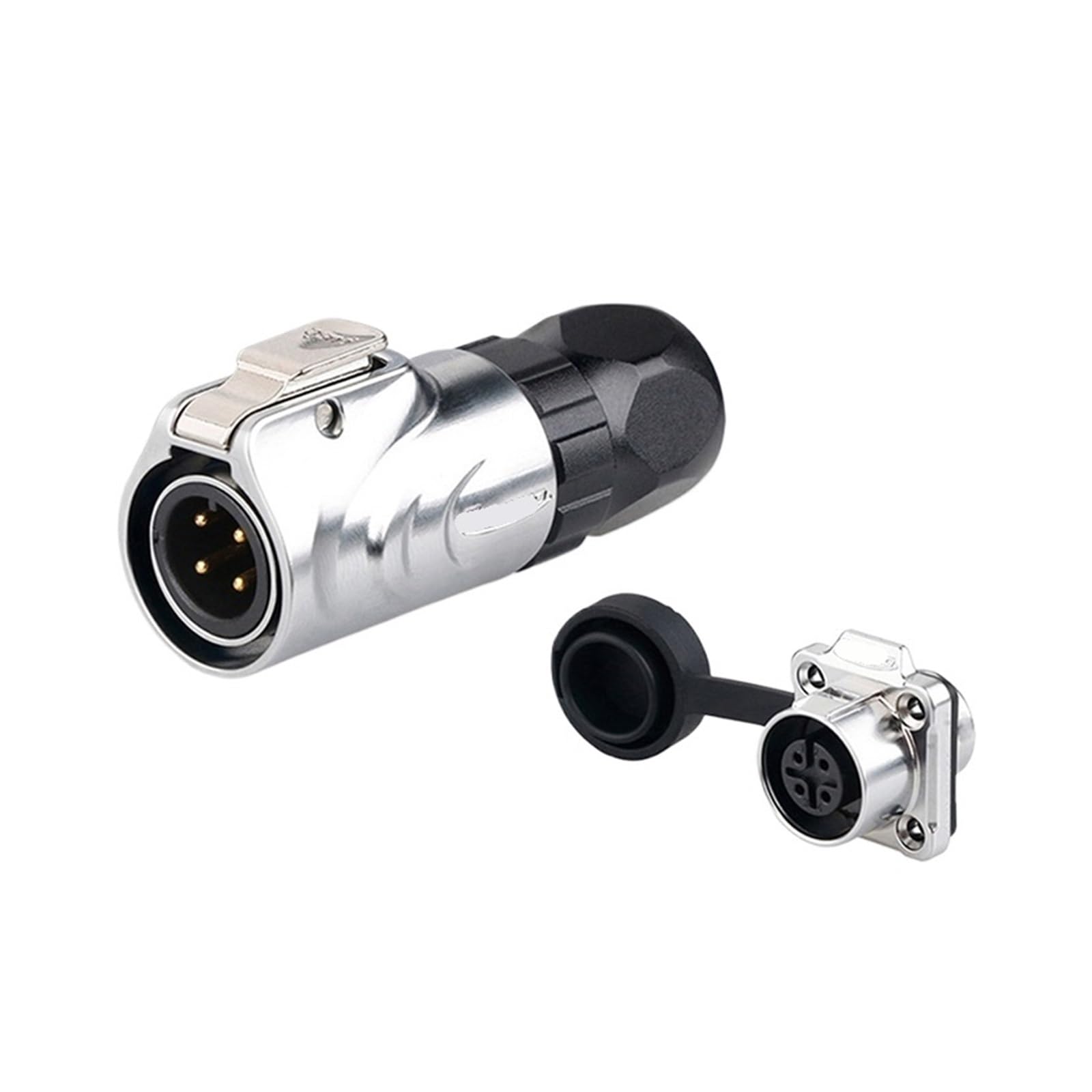 Conector de aviación LP12 para reparar paneles eléctricos con clavija de 4 pines