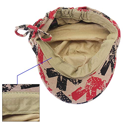 SINLOOG Novel Dad Hat, Pleated Drawstring Knitted Trucker Cap Unisex Lovers Outdoor Baseball Cap - Image 9