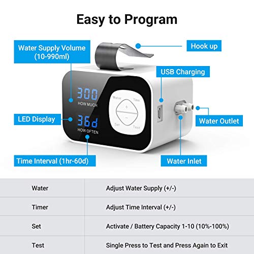 Kollea Reliable Automatic Watering System, Christmas Tree Plant Self Watering System Automatic Drip Irrigation Kit with 60-Day Programmable Timer, Indoor Irrigation System for Potted Plants - Image 4