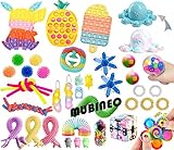 Stress und Angst Reduzierung Spiele: diese Spielzeuge zu spielen ist eine unterhaltsame Art und Weise Ihr Gehirn konzentriert zu halten und die Hände beschäftigt, und es kann Angst, ADHD, ADD, OCD, Autismus zu lindern und von schlechten Gewohnheiten loszuwerden. Entlasten Sie Stress und Angst, indem Sie einfach spielen, Quetschen, Dehnen und Spiegeln mit diesem Sinnes Fidget Spielzeug-Pa