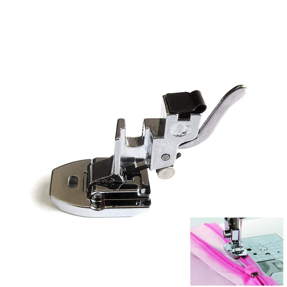3-Piece Invisible Zipper Presser Foot Set For Sewing Machines - Fits Low Shank Snap-On Models