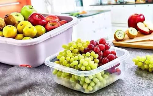 BH | 3L Plastic Washing up Bowl Basin - Small Size | 3 Litres | Square | GRAY | Multipurpose Washing Tub for Kitchen, Bathroom, and Household Use (1 PC) - By BEST HOUSE - Image 5