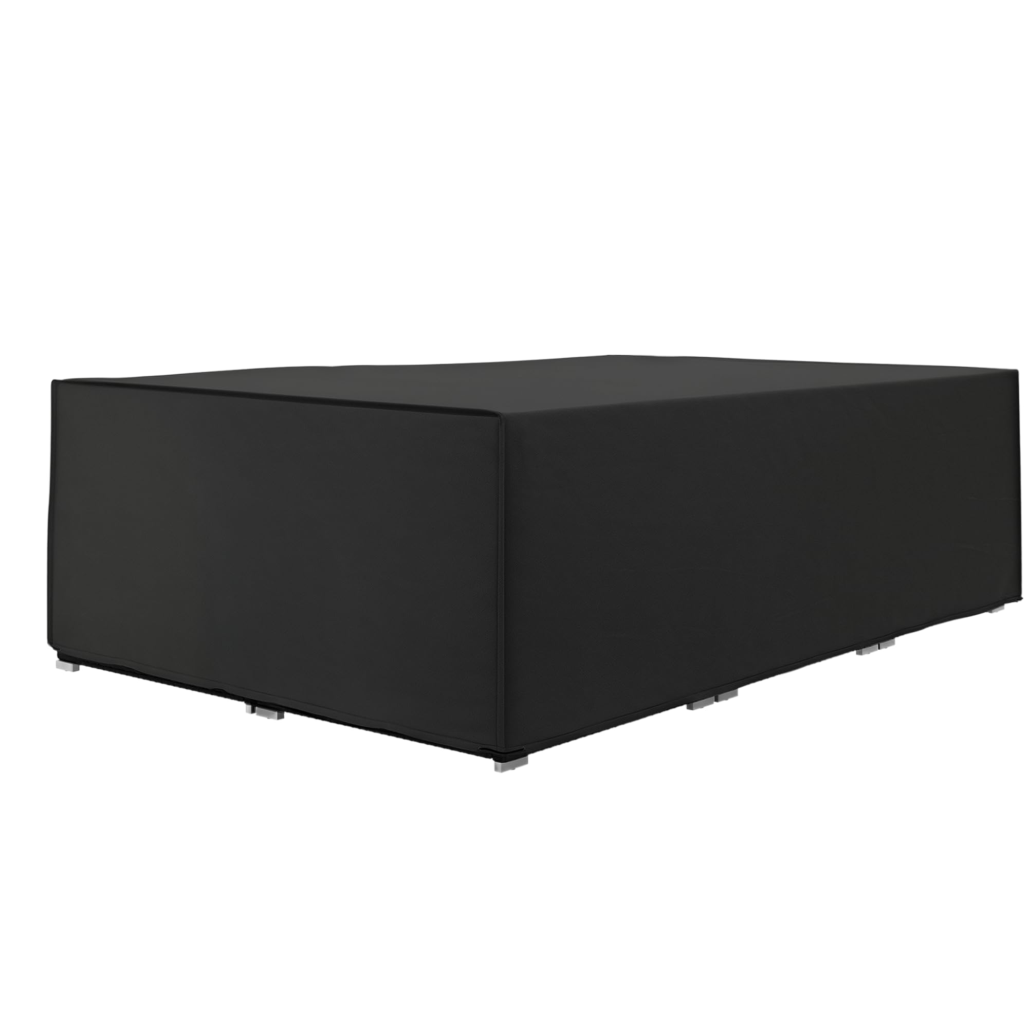 Outsunny Waterproof Outdoor Furniture Cover - Black - Polyester - 222 x 155 x 67cm