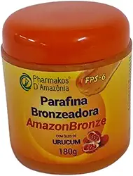 Pharmakos Bronzeadora 180g Kit com 2 Unidades - Creme - Bronzeadora com Óleo de Urucum - Para Pele Média - Laranja - Dermatologicamente Testada