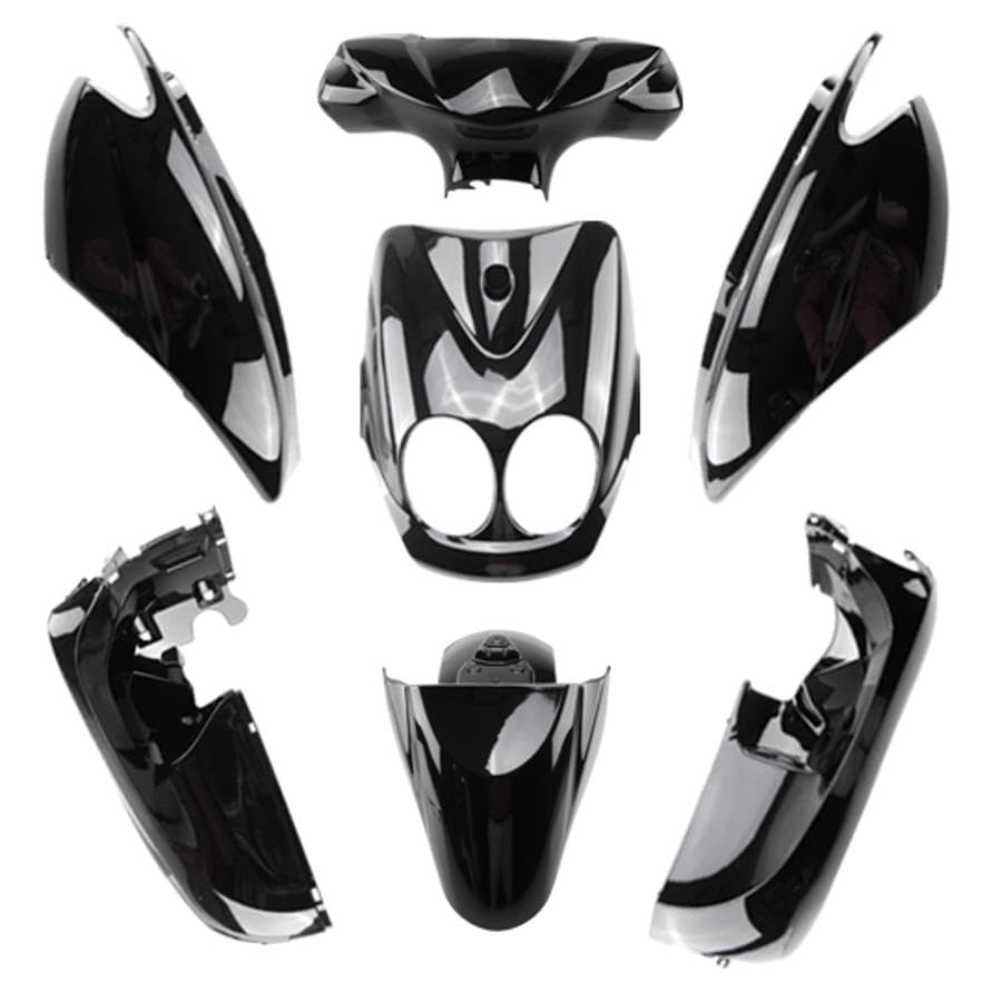 Carenage Ovetto et Neos après 2011 - Kit carrosserie Tun'R noir 7 pièces de type origine