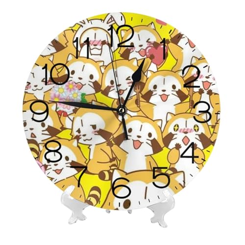 掛け時計 あらいぐまラスカル 北欧 壁掛け時計 静音 自宅 寝室 部屋飾り 贈り物 インテリア 大数字 直径25cm 非電波 アニメ グッズ キャラクター かわいい プレゼント