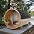 Smartmak Customized Outdoor Wood Barrel Steam Sauna, 2-10 Person Home Traditional Canadian Wooden Spa Room, with DIY Heating Stove, Rocks, Water Bucket, Spoon, Light, for Backyard, Garden, 195 ?