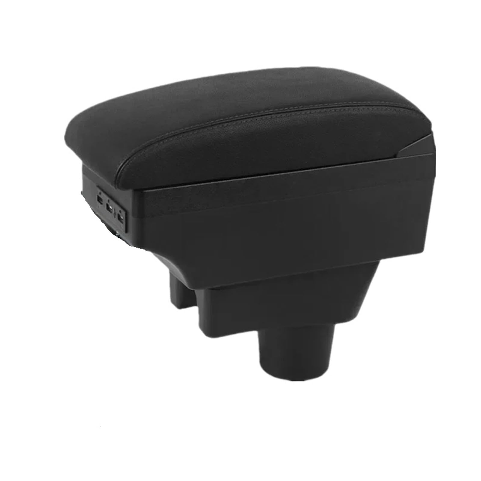 Fit For Dodge Attitude Armrest Box For Dodge Attitude M-i-t-s-u-b-i-s-h-i Space Star Car Armrest Storage Box Car Accessories(B white line 3USB)