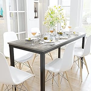 Teraves Dining Table,Kitchen Table Multifuntional Desk for Living Room, Dining Room,Home Office (47.24”, Black Oak) Teraves Dining TableKitchen Table Multifuntional Desk for Living Room Dining RoomHome Office 4724 Black Oak