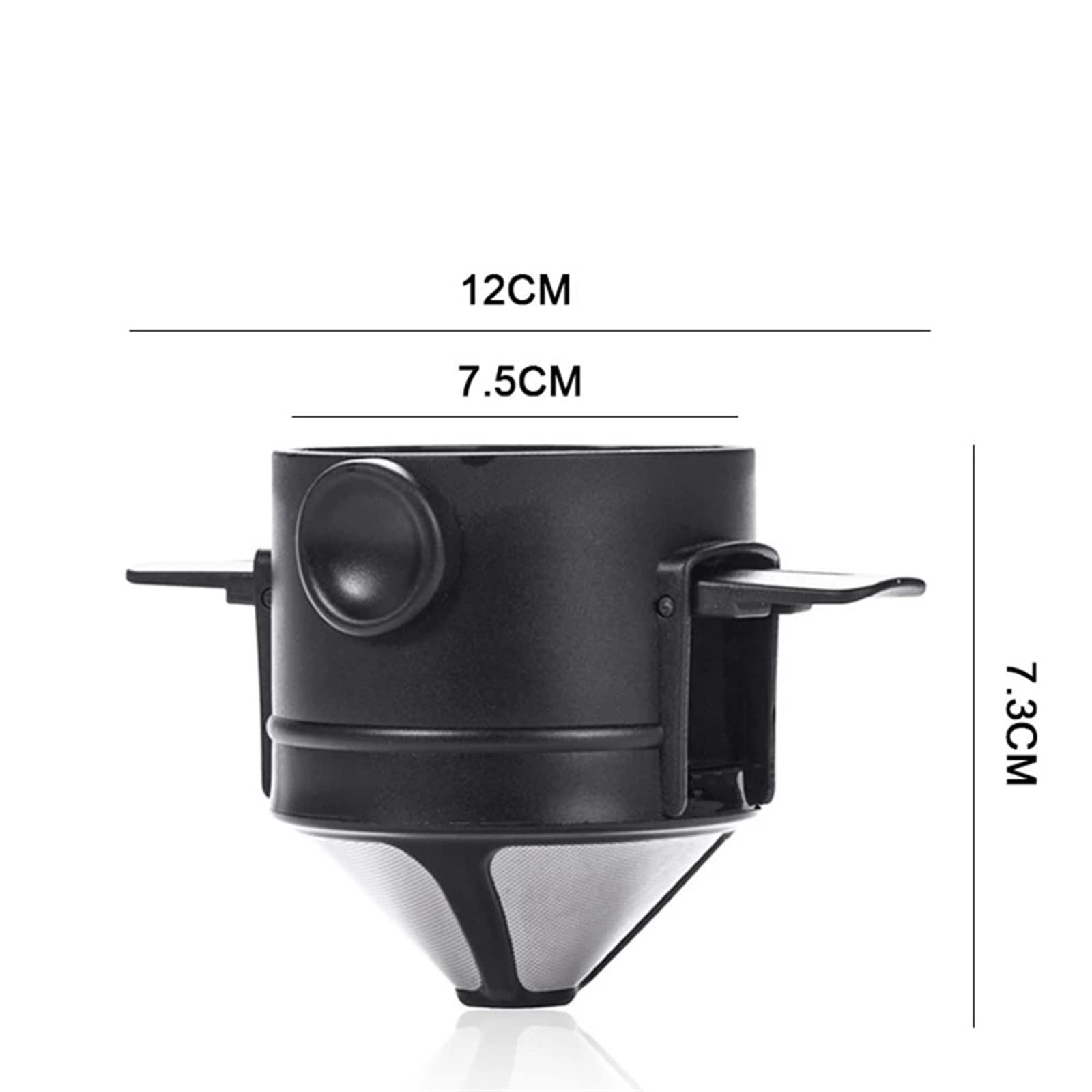 DieffematicKF Cafetera Mini Pour Over Coffee Dripper Reusable Foldable Drip Coffee Filter Portable Paperless Coffee Maker for Office Home Travel Camp