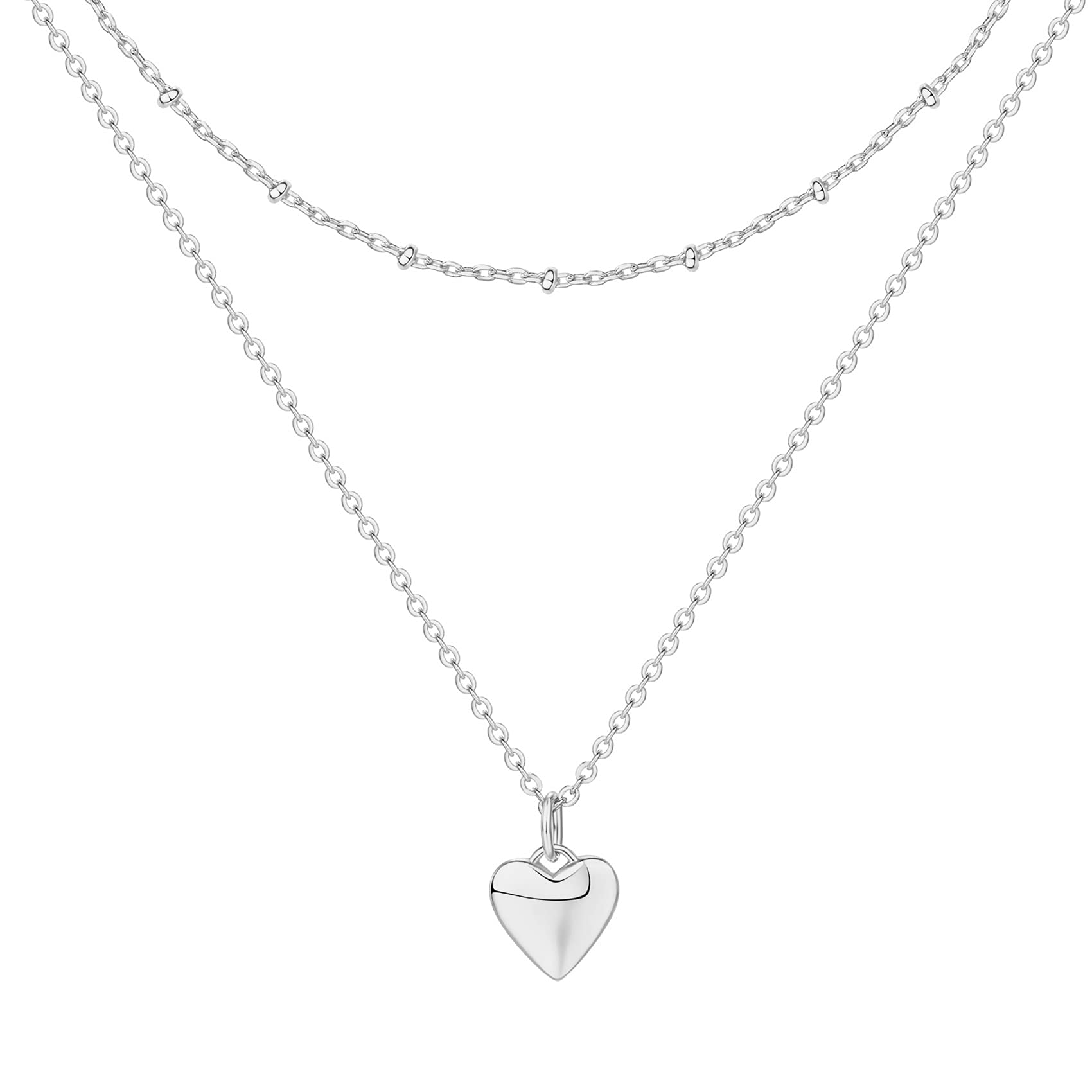 PAVOI14K Gold Plated Layering Necklaces | Stylish Minimalist Design Pendant Necklaces | Butterfly, Heart, Lock, Evil Eye, Coin, Lightning Bolt, Circle, Cross Pendants for Women