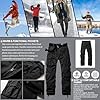 GSGGIG Men's Fleece Lined Hiking Pants, Winter Cam... #4