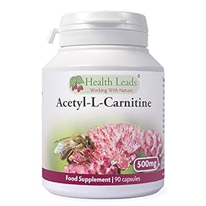 Clean Acetyl L Carnitine (ALCAR) 500mg x 90 Capsules (Additive & Filler Free Supplement) Made in Wales