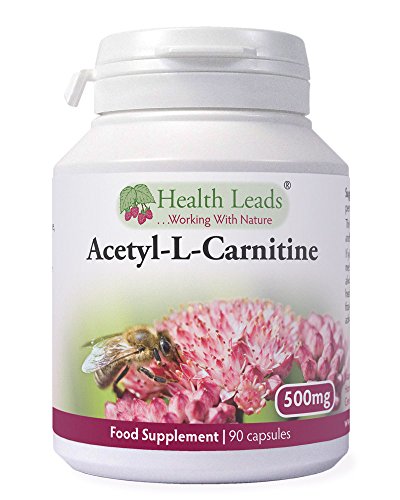 Clean Acetyl L Carnitine (ALCAR) 500mg x 90 Capsules (Additive & Filler Free Supplement) Made in Wales