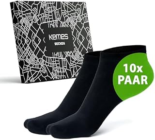 Skarpetki męskie do trampek, 10 par, kolor czarny, 5% elastan, 95% bawełna, unisex