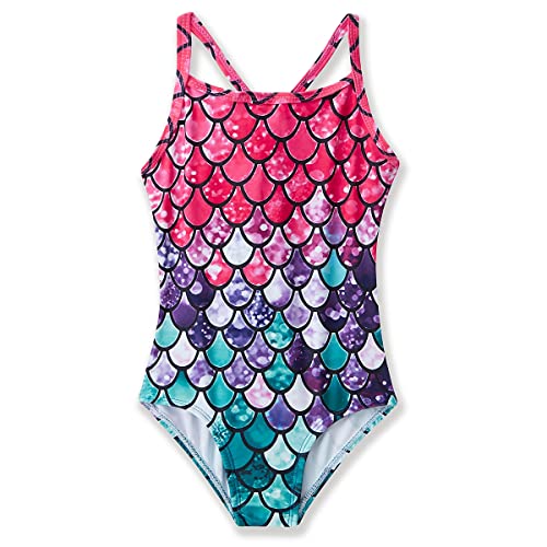 Image of BAYIMEE Girls One Pieces Swimsuit Cute Swimwear Bathing Suits 2-12 Years