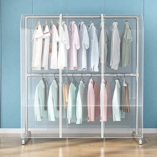 Housse de rangement transparente vêtement 152x76x150cm imperméable grand format - 2