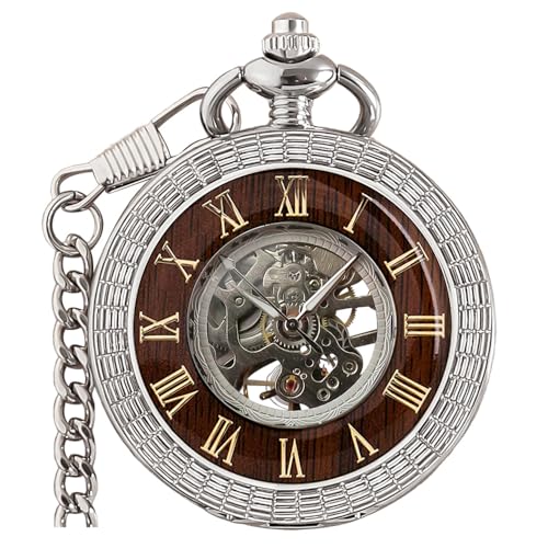 VIGOROSO Mens Hand-Wind Mechanical Pocket Watch for Men Women Vintage