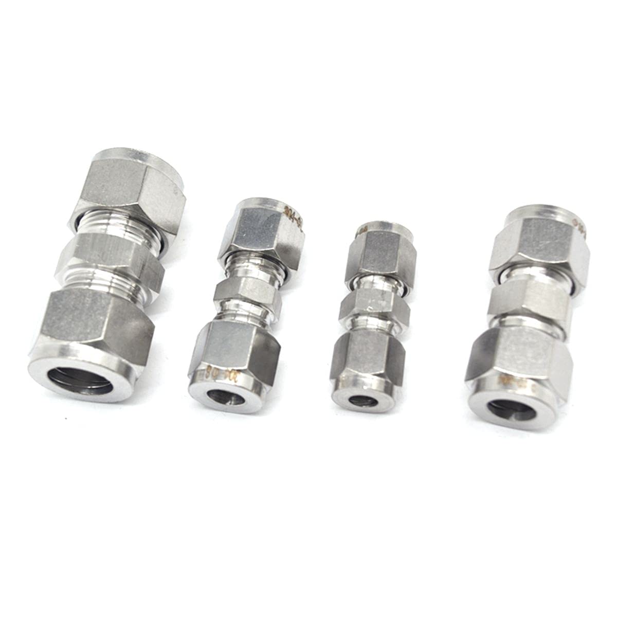 Adaptador de manguera de jardín, 2 piezas para tubo O/D 3-25 mm 1/8 "1/4" 3/8" 1/2" 304 acero inoxidable diámetro igual (especificación de rosca: 25 mm)
