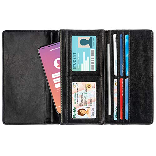 Fox Wallet Women's Trifold Clutch | High Capacity Checkbook Wallet | Unique Vegan Leather Purse for Women and Girls4