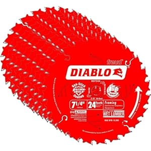 Diablo D0724A 7-1/4″ 24T Diablo™ Circular Saw Framing Blade