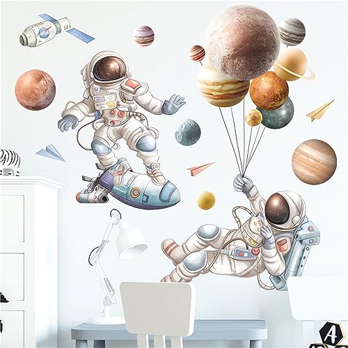 Vinilos Decorativos Astronautas Cielo Estrellado 30x90 cm miniatura 4