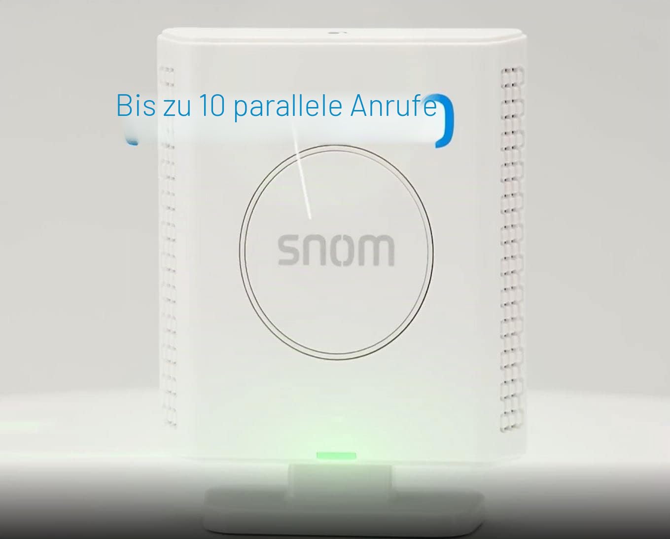 Snom M400 SC IP DECT Singlecell-Basisstation, bis zu 20 Mobilteile, bis zu 10 Paralell-Anrufe und 20 SIP-Konten, Breitband-Audio, PoE, 3 Jahre Herstellergarantie, Weiß; 00004587