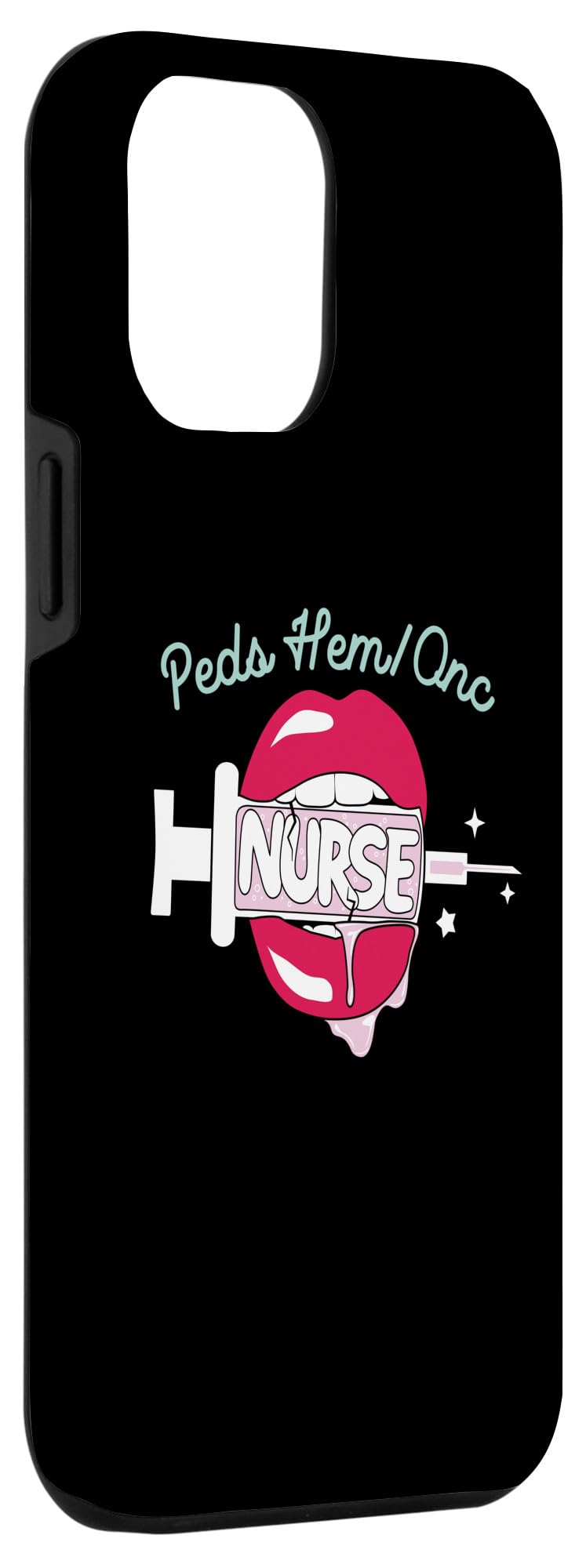 iPhone 15 Pro Max Peds Hem/Onc Nurse RN Hematology Oncology Nursing Hot Lips Case - Image 3