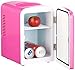 Rosenstein & Söhne boîte thermique: Mini réfrigérateur AC/DC, 12/230V 4l, avec fonction chauffante, rose (réfrigérateur petit)