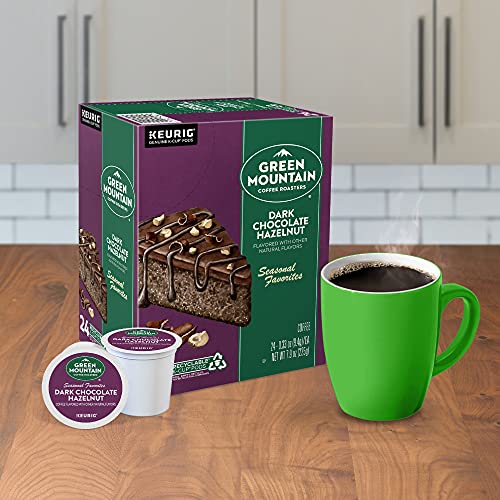 Green Mountain Coffee Roasters Dark Chocolate Hazelnut Coffee, Keurig Single Serve K-Cup Pods, 24 Count (Pack Of 4) Package May Vary #TOP7