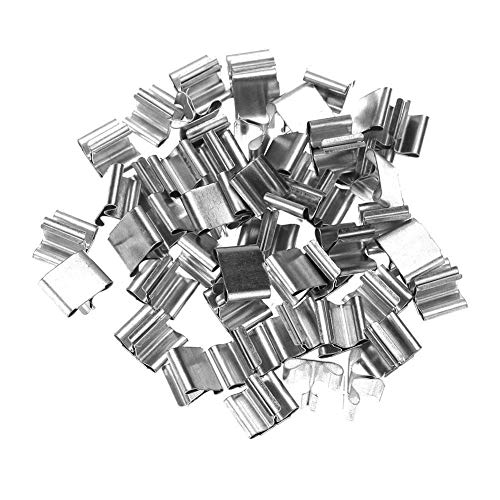 Demiawaking - Lot de 50 Support de Fer pour la Fabrication Artisanale de Bricolage Fabrication de Bougies onglets en métal pour mèche de bougie Cover