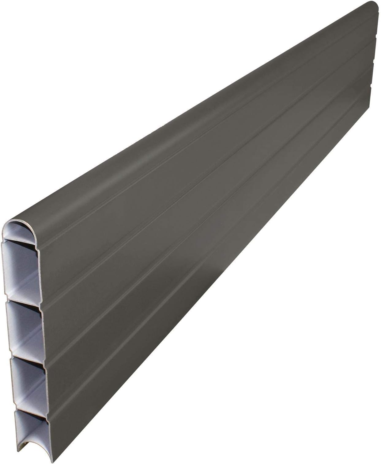 6' (1.8m) Graphite Grey Long Composite Fence Board Plastic Eco Fencing ...