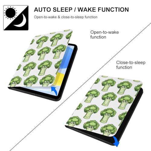 Housse de tablette compatible iPad 10e génération et A16 11" motif chou-fleur - 3