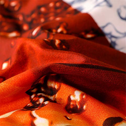 Mozeo 3D Football Bedding Duvet Cover Set 3 Piece (1 Duvet Cover+2 Pillowcase) For Teen Boys Sports Microfiber Bedding Quilt (Queen Football) #TOP5